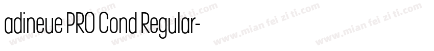 adineue PRO Cond Regular字体转换